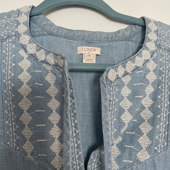 JCrew Chambray Tank Top - Picture 2 of 3